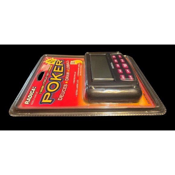 Radica Poker Handheld Game Deuces/Draw/Lobal 3-In-1 Protective Lid Extra Large L - Picture 4 of 4